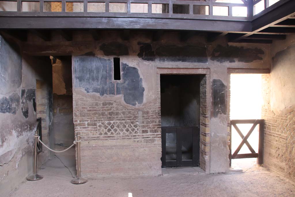 IV.21, Herculaneum, September 2019. Room 24, looking towards north wall of atrium. Photo courtesy of Klaus Heese.